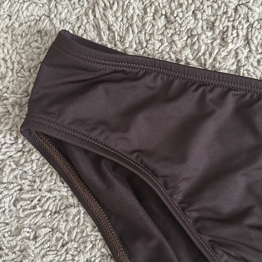 NWT La Blanca Dark Brown Bikini Bottom - Picture 3 of 9
